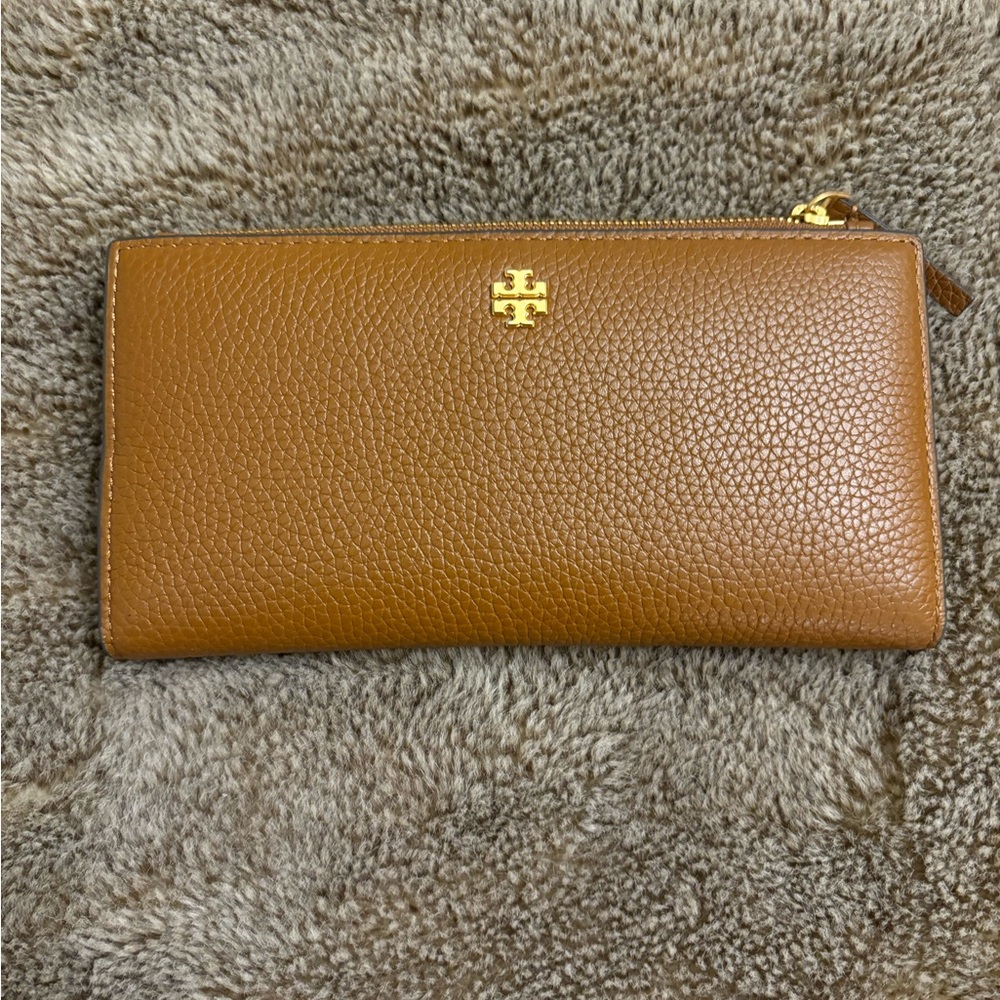 Tory Burch Brown Folding Wallet